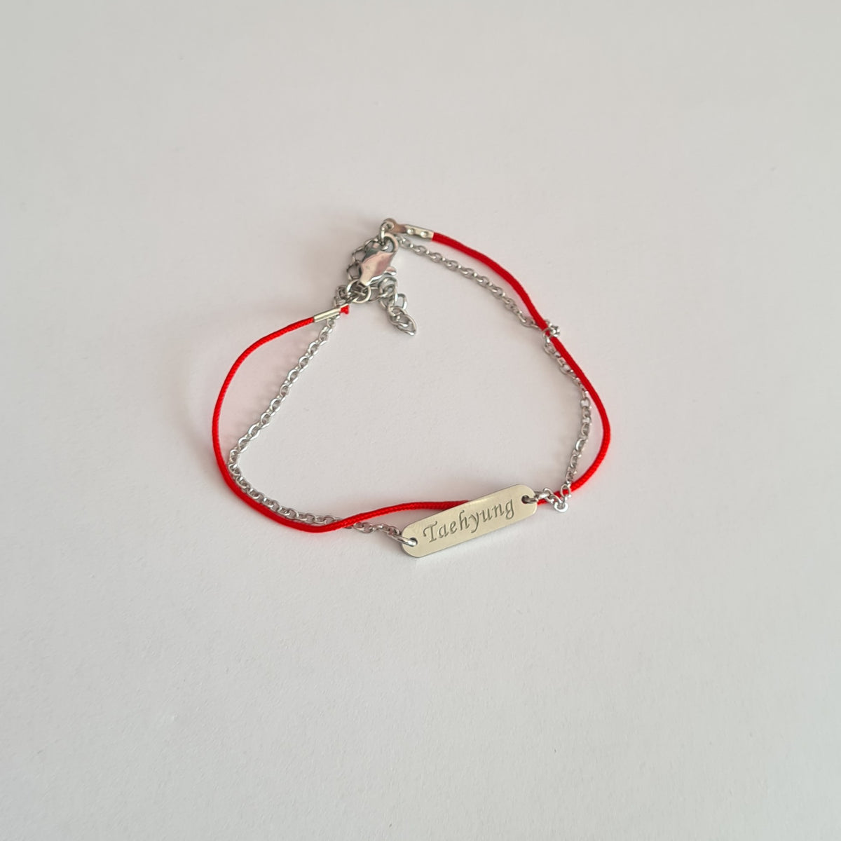 V Inspired Red Thread Bracelet BTS Taehyung Bracelet 